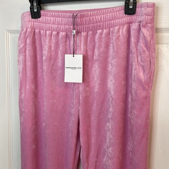 NWT Revolve Brand Generation Love Bubblegum Pink Ivy Joggers - Picture 3 of 13